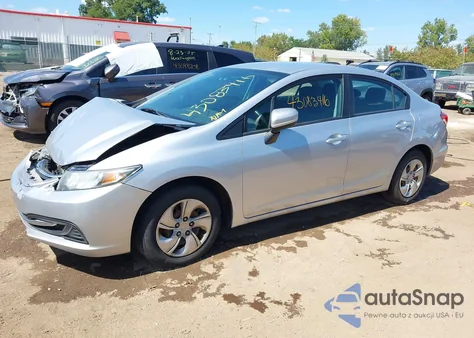 2014 Honda Civic Lx z USA, uszkodzony, nr VIN 2HGFB2F59EH550269